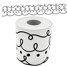 Die-Cut Rolled Border Trim Squiggles and Dots (TCR8914)