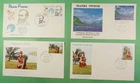 DR WHO 1980S FRENCH POLYNESIA 4 FDC COMBO R52280