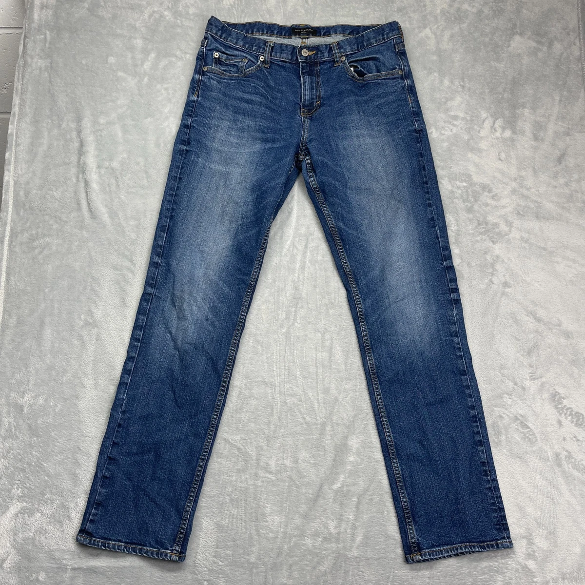 Jean Banana Republic Homme Taille W34 L32 (FR44) - Coupe Droite Classique Gris - Occasion Très Bon état