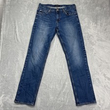 Banana Republic Jeans Mens 34x34 Blue Denim Athletic Fit Stretch Straight Leg