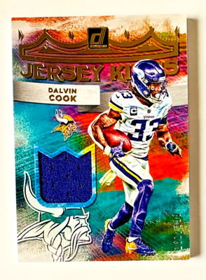 2022 Donruss Dalvin Cook Jersey Card Jersey Kings SP #/399 Vikings Star!