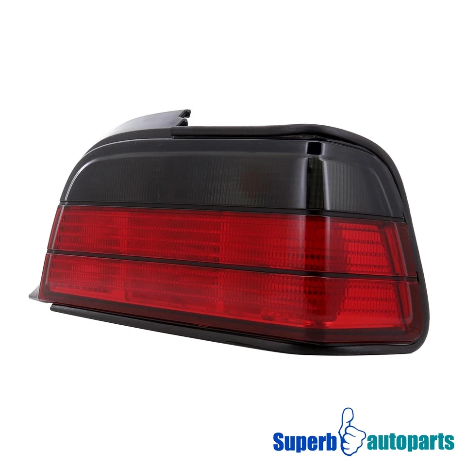 Fits 1992-1998 BMW 92-98 E36 3-Series 2Dr Red Smoke Tail Lights Rear Brake Lamps Foto 3 de 4