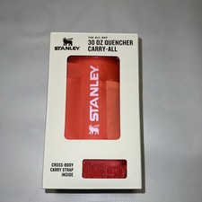 Stanley The All Day 30 OZ Quencher Carry-All Triple Hot Coral NEW