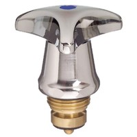 "Oberteil Wasserhahn Mit Dreikant-Griff 1/2\" Armaturen Farbmarkierung Rot Messing"