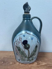 Buchan Stoneware Thistle 9" Carafe Jug with Stopper Made in Portobello Scotland