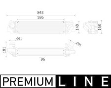 MAHLE Ladeluftkühler LLK Intercooler Kühler Ladeluft BEHR *** PREMIUM LINE ***
