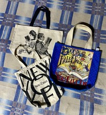Vintage 90 s Book Worm Tote Bag Lot New Yorker Magazine