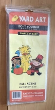 1998 Thanksgiving Yard Art Do it Yourself Pattern 39” X 35” Simple & Easy USA