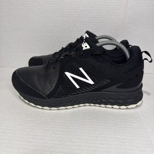 New Balance Men s Black White Baseball Turf Shoes Cleats T3000SK5 Size 8