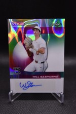 Will Gasparino Auto /6 2024 Leaf Vivid Green Lava UCLA Bruins #BA-WG1