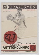 2019-20 Panini Donruss Craftsmen Press Proof Giannis Antetokounmpo #3 sx9