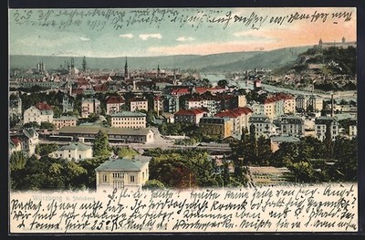 Ansichtskarte Würzburg, Stadtansicht vom Steinberg 1903 