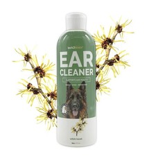 Natural Dog Ear Cleaner - 16 oz Witch Hazel  Aloe Vera - Removes Tough Wax