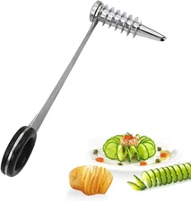 Piranha Spiral Cutter for, Potatoes Stainless Steel Spiral,Cutter for Veggies Cu