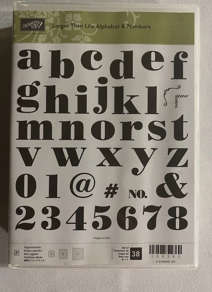 Stampin' Up! Numbers & Letters Craft Stamps for sale - eBay