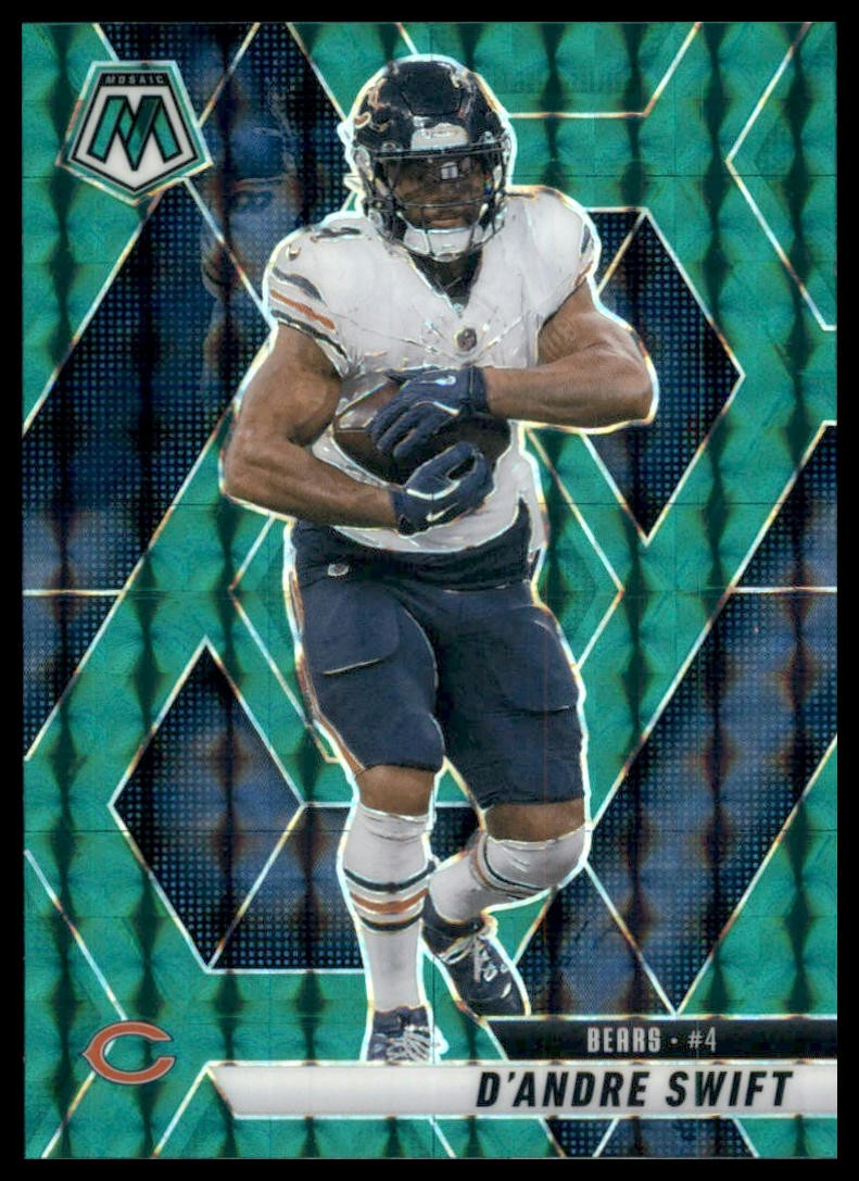 2025 Panini Mosaic #213 D'Andre Swift Green Mosaic