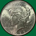 1926 Peace Dollar Uncirculated UNC Coin #42035