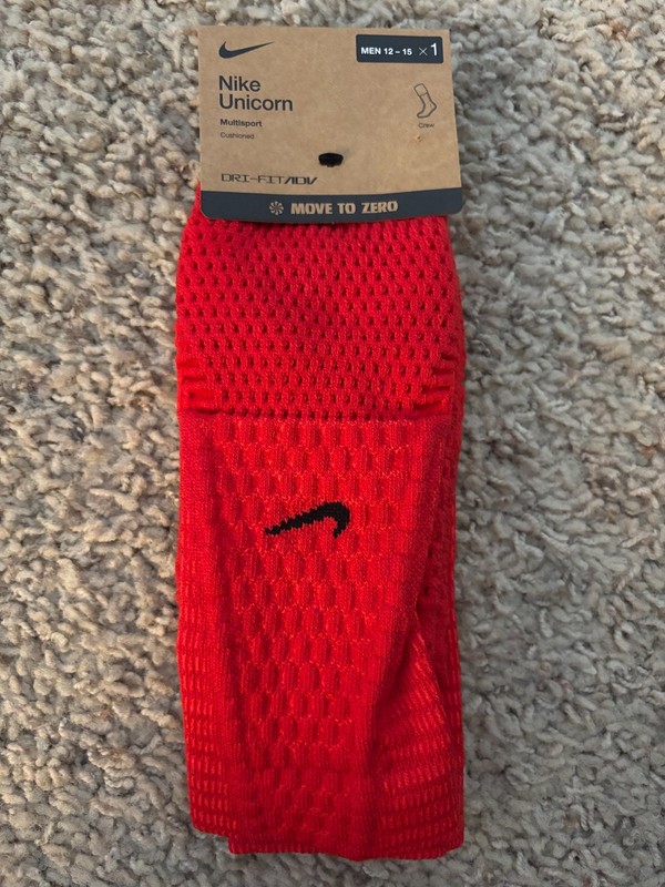 Nike Unicorn Dri-FIT ADV Cushioned Crew Socks Size XL Men's 12-15 University Red