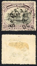 North Borneo SGD7 8c Black and dull purple Post Due Cat 55 Pounds