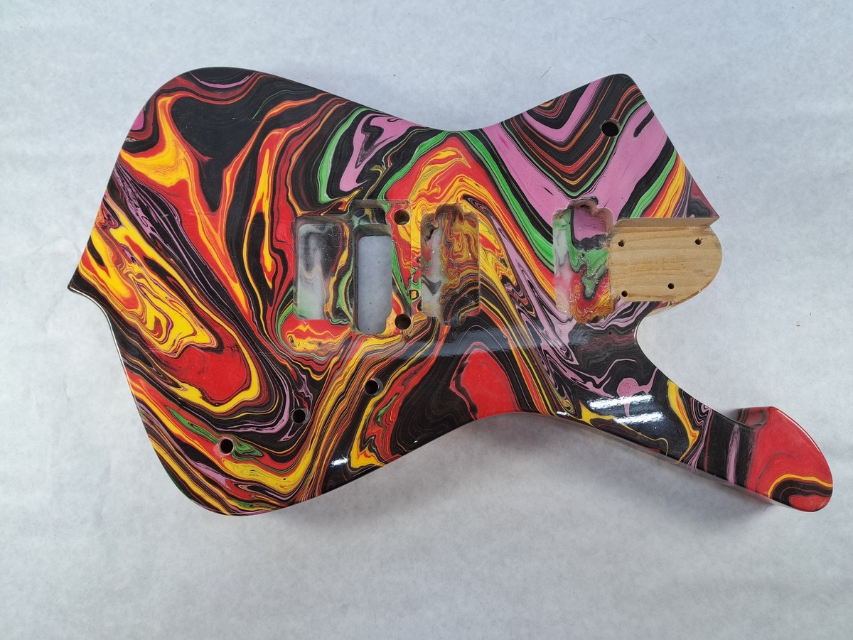Player grade DNA Swirled Iceman guitar body HxH fits Ibanez (tm