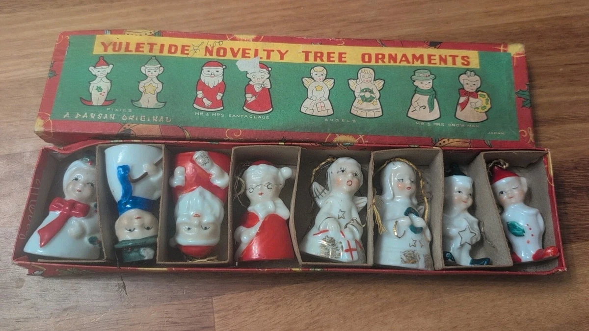 Porcelain Christmas Collectible Holiday & Seasonal Ornaments 1950