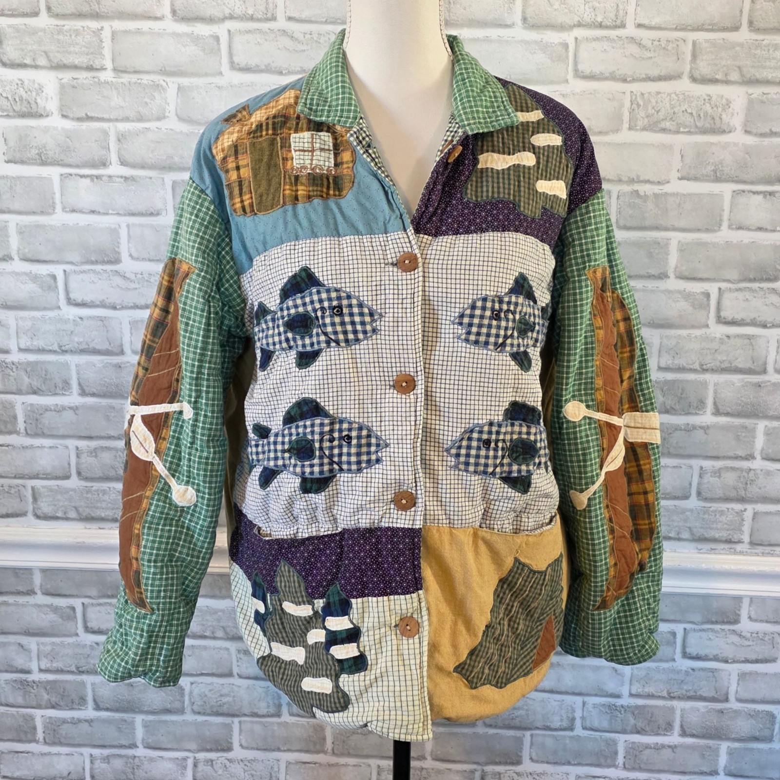 Patch Magic Quilted Flannel Jacket Cabincore Cozy… - image 2