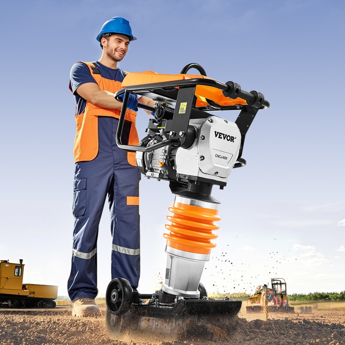 J*H様 ラギッドファクトリー RUGGED FACTORY ビブラム vibr VEVOR 6.5 HP 196 cc Four-Spring Jumping Jack Vibratory Rammer