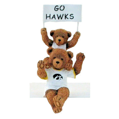 IOWA HAWKEYES Ridgewood bleacher bear Football Basketball thomas+grant figure