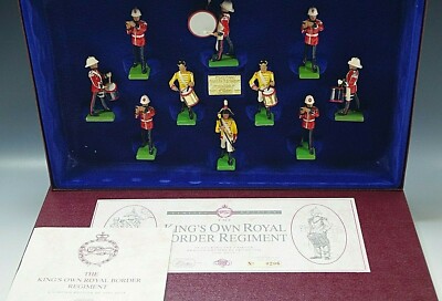 W. BRITAIN KING'S OWN ROYAL BOEDER REGIMENT TOY SOLDIERS SET MIB LE. 206/6000 #2