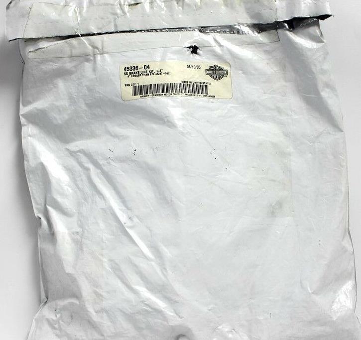 新品　ハーレー純正　ディスクブレーキホースライン　45336-04 スウェッジラインプロ フロント ブレーキホースキット
