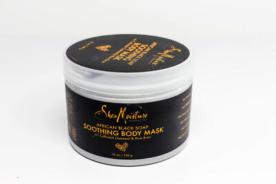 Lot x 6 Shea Moisture African Black Soap Soothing Body Mask 12 Oz AA7