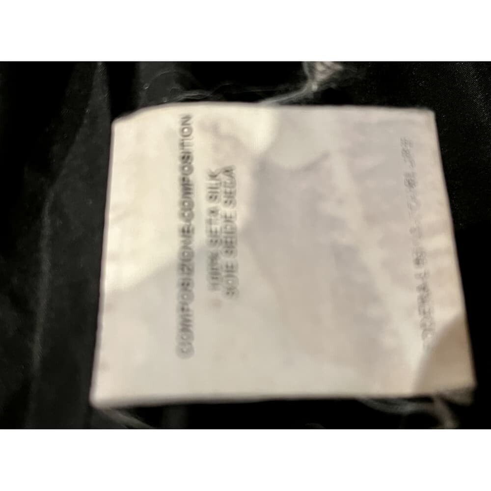 Abito con fibbia in seta Yves Saint Laurent in bianco e nero IT 42 UK 10