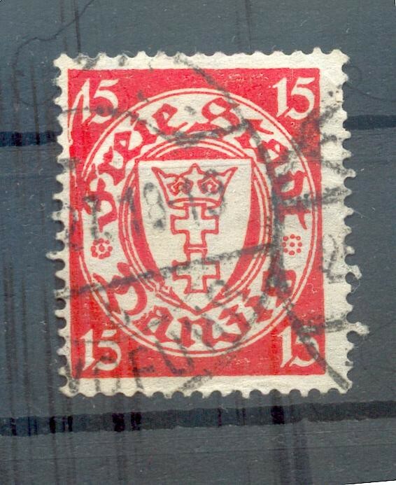 Danzig 214I ABARTEN Stamped 120EUR (E3324)
