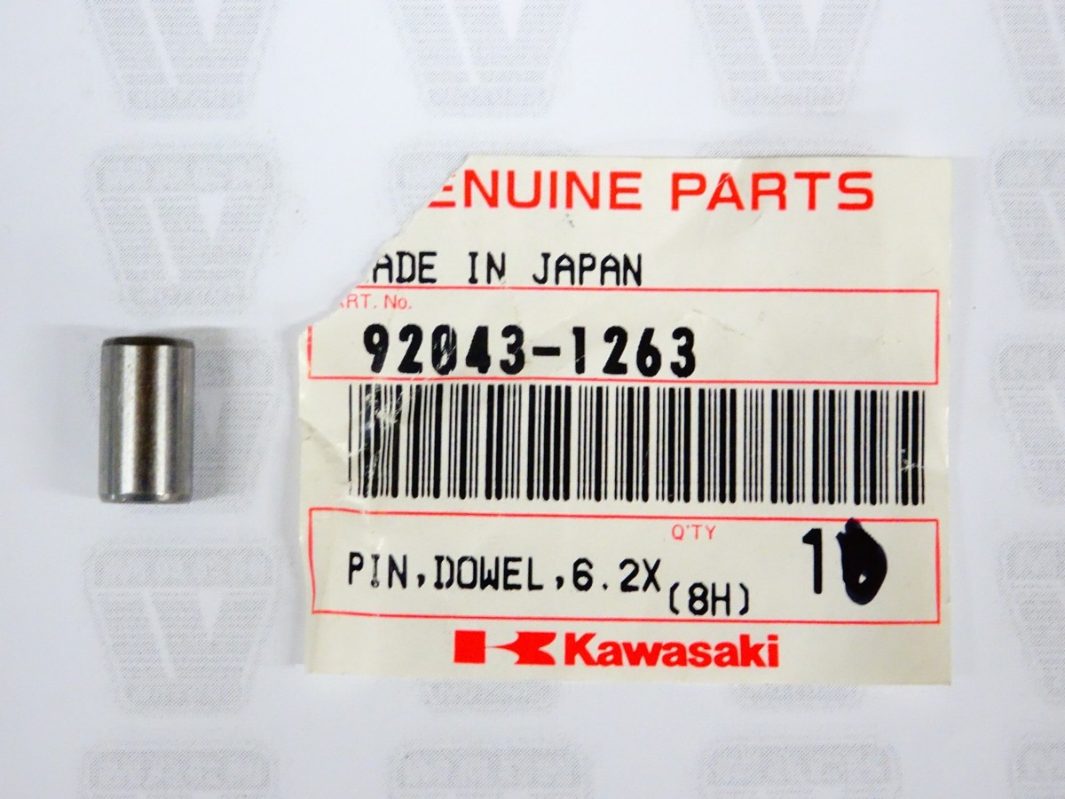 Kawasaki NOS NEW 92043-1263 Dowel Pin EL EN EX KL KAF KEF KLF KLT