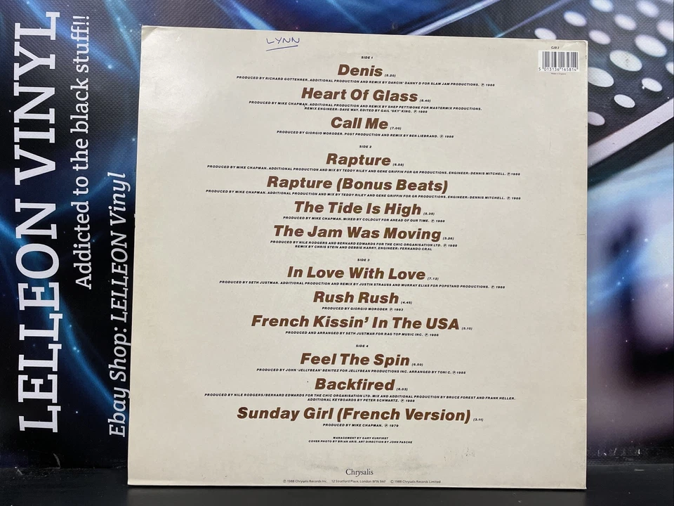 Debbie Harry Blondie Once More Into The Bleach LP Album Vinyl CJB2 Punk Rock 80s - Imagem 2 de 4