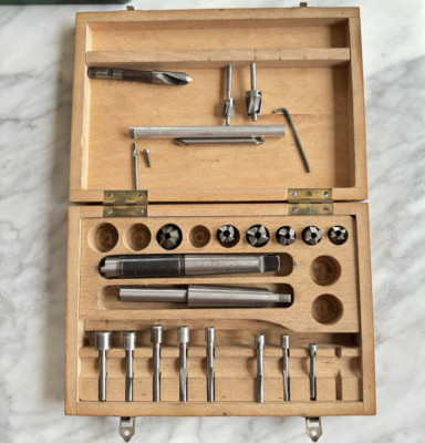 DELTAL Modular Senkbohrer Fräser Set mit Morsekegel Montagedellen & Plots