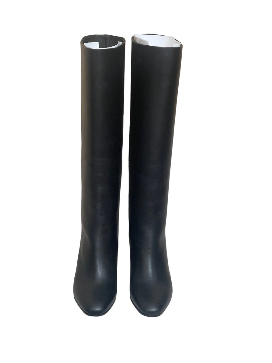 New! Jimmy Choo Jayla 85 Leather Knee-high Boots in black