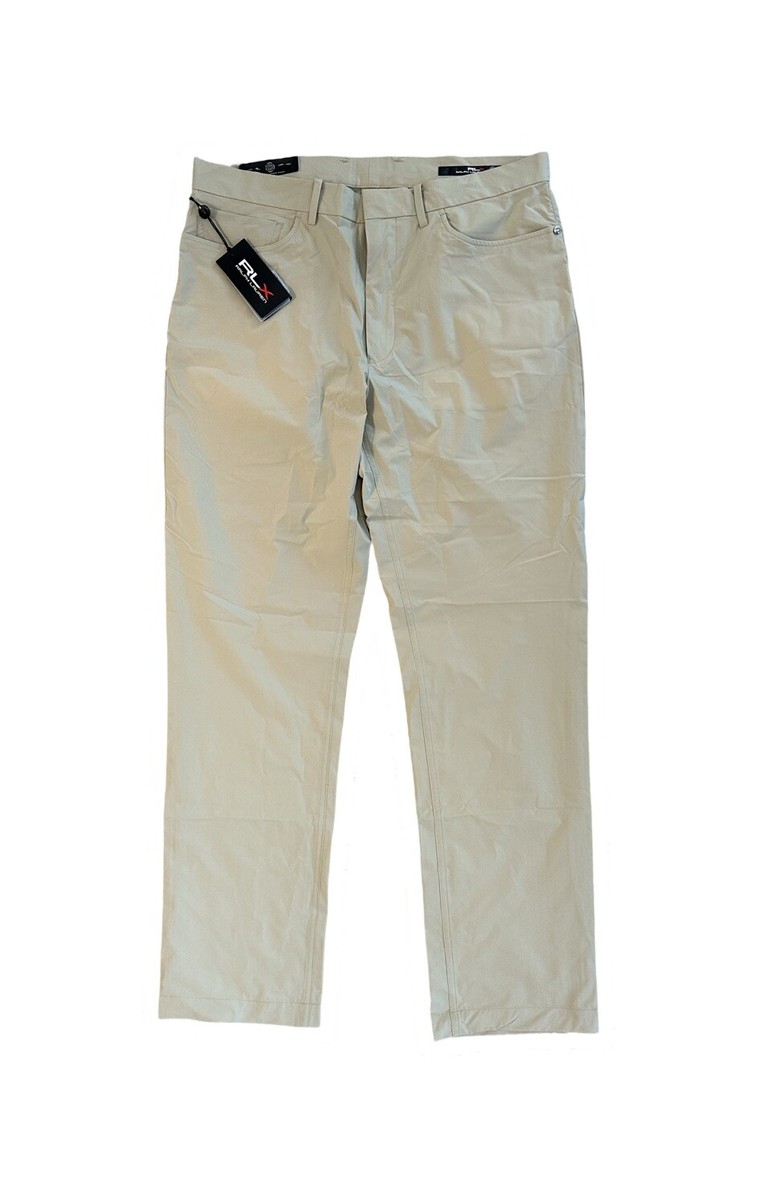 RLX Ralph Lauren Men's Sand Hollow Khaki Performance Golf
