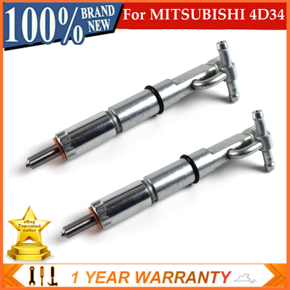 2pcs 4D34 4D34T Nozzle Fuel Injectors 093500-7500 For MITSUBISHI