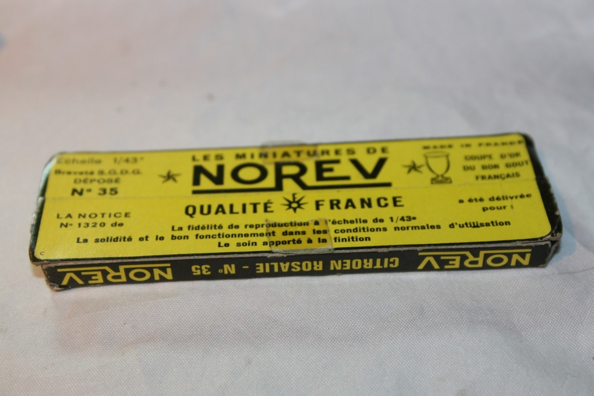 NOREV Ancien 1/43 CITROEN ROSALIE N*35 Couleur vert beige en boite d