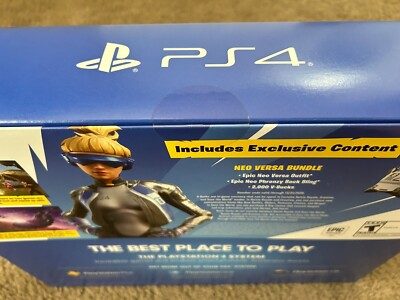 NEW Sony PlayStation 4 1TB Fortnite Neo Versa Console Black