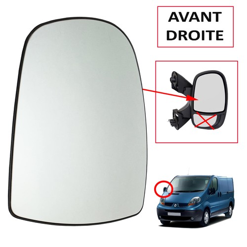 GLACE DE RETROVISEUR AVANT DROIT HAUT POUR TRAFIC II VIVARO A PRIMASTAR - Photo 2/5