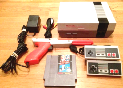 Original Nintendo Nes System Console Super Mario Game Bundle