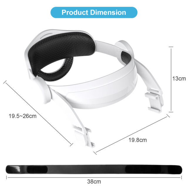 Adjustable Headband VR Headwear Head Strap Soft Cushion for Quest 2 VR Headset