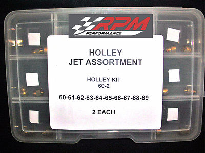 Kit De Jets Principales Holley 1/4-32 – 14 Tamaños + Válvula De Aguja Para Carburador