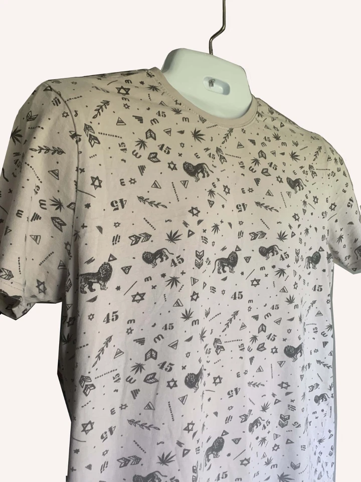 Marley Teen T-Shirt Size M Junior Color Beige Good Quality with Israel Symbols - Imagem 3 de 4