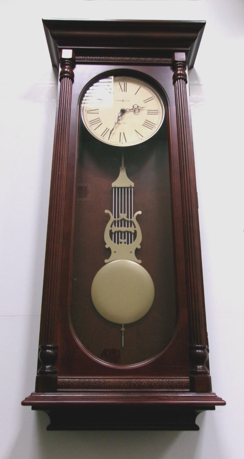 Howard Miller Hemsley 620192 ,Dual Chime Wall Clock Excellent