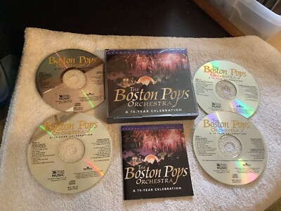 BOSTON POPS ORCH. 70 Year Celebration 4 MINT CD Set 2000 Readers Digest F-120C