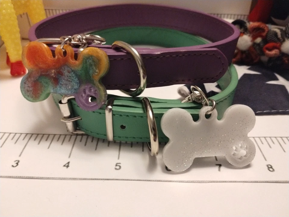 Dog Collars-Tags-Toys-flowers For Hair or Collars& Bandanna (BUNDLE)  - Image 2 of 4