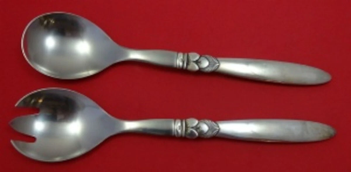 Georg Jensen Antique US Sterling Silver Salad Servers for sale | eBay
